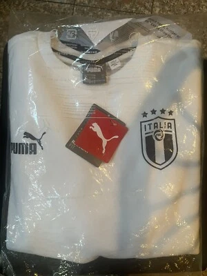 Puma ITALIA FIGC FOOTBALL CULTURE Top ITALIA Crew Sweat Blanco-Chaquetón Foto 1 de 3