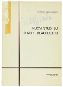 NUOVI STUDI SU CLAUDE BEAUREGARD. Checchini Degan A. 1971