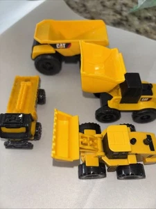 CAT Caterpillar Toy Dump Truck Excavator Lot of 4 - Picture 1 of 6