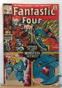 COMIC BOOK - MARVEL - FANTASTIC FOUR - #106 - Vol.1, Jan 1971 - Picture 1 of 2