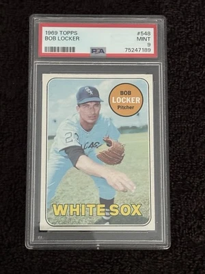 1969 TOPPS #548 BOB LOCKER PSA 9 WHITE SOX - Image 1 of 2