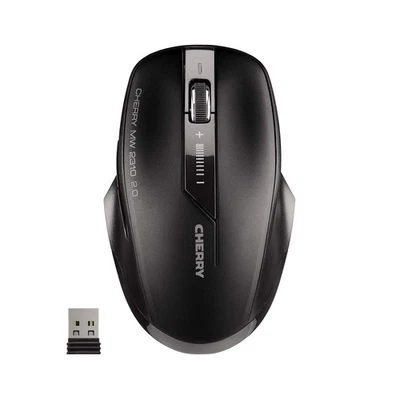 CHERRY MW 2310 USB Wireless Optical Mouse 6 Button Black JW-T0320 - Image 1 of 4