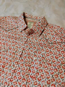 Panhandle Rough Stock Geometric Snap Shirt Size XL Diamond Snaps - Picture 1 of 8