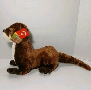 "Juguete de peluche realista de 12"" de nutria de río Aurora nuevo con etiquetas" - Imagen 1 de 5