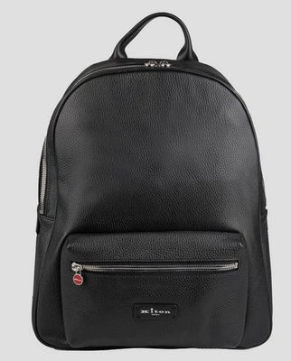 NEW KITON BLACK LEATHER BACKPACK ONE SIZE KBAY13 - Image 1 of 4