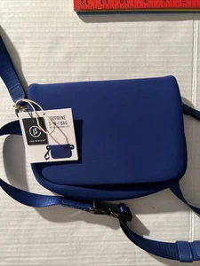 Neopren wandelbarer Gürtel Crossbody blau Tasche Reise Kreuzfahrt Shopping Neu mit Etikett - Bild 1 von 8