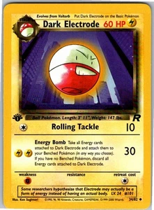 Dark Electrode Uncommon Team Rocket 34/82 NM 1st Edition - Picture 1 of 2
