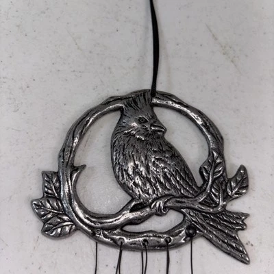 Винтажный Carson Cardinal Windchime Wind Chime Металл/Олово 7,25 дюйма 1995 Хороший Звук! - Изображение 1 из 4