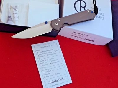 Chris Reeve Large Sebenza 31 Folding Knife 3.61" CPM-MagnaCut L31-1644 knife - Image 1 of 4