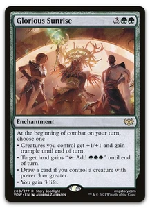 Glorious Sunrise #200 (NM) Crimson Vow VOW Magic MTG - Picture 1 of 2