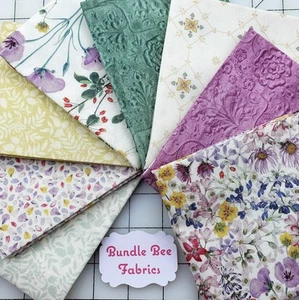 MARCUS BOTANICAL JOURNAL Fat Quarter bundle of (8) New Quilting 100% Cotton - Picture 1 of 9