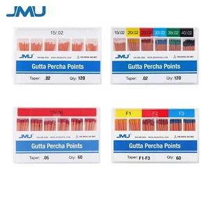JMU Dental Endodontic Gutta Percha Points Taper Size .02/.04/.06 #F1-F3 Assorted - Picture 1 of 16