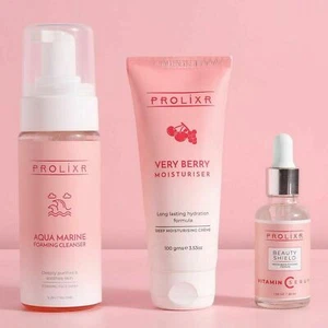 Prolixr Aqua Foaming Cleanser And Moisturiser & Vitamin C Face Serum - Picture 1 of 1