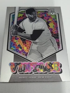 2021 panini Mosaic baseball Monte Irvin- confetti color blst Vintage incert - Picture 1 of 4