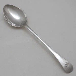 OLD ENGLISH Design Barker Bros Birmingham Silver Service Cutlery Basting Spoon - Picture 1 of 5