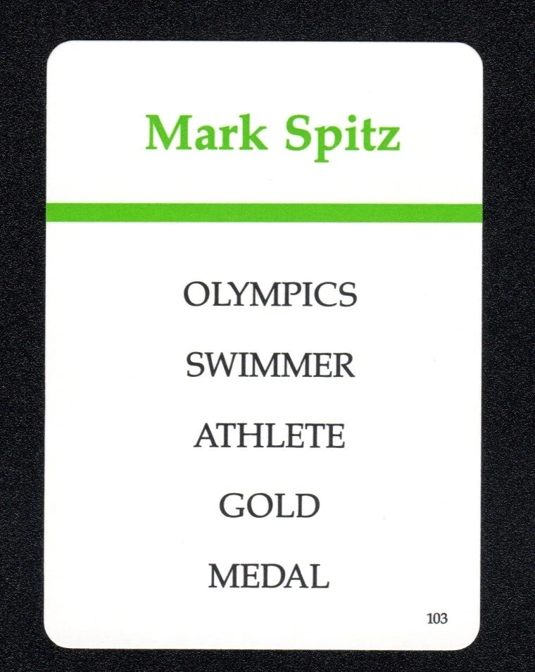 Tarjeta de juego Mark Spitz Olympic Swimmer - Milton Bradley 1991 vintage #103 Foto 1 de 1