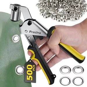Grommet Tool Kit di Pinze per Fori Portatile da 3/8 Pollici 10mm Grommet - Foto 1 di 7