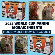 2021-22 Panini Mosaic Qatar World Cup Inserts - Pick Your Card