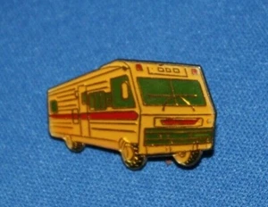 Vintage Class A Motorhome RV Trailer Lapel Pin Badge 1 1/16 x 11/16 inches - Picture 1 of 10
