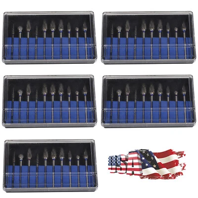 Kit de fresas cortadoras de carburo de laboratorio dental de 1-5 paquetes taladros de pulido de carburo HP 2,35 mm Foto 1 de 2