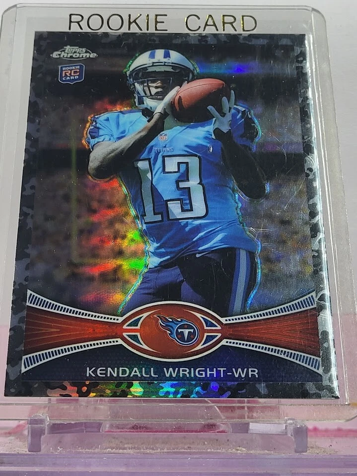 2012 Topps Chrome Rookie Card #212 Kendall Wright Tennessee Titans Camo /499 - Image 1 of 2
