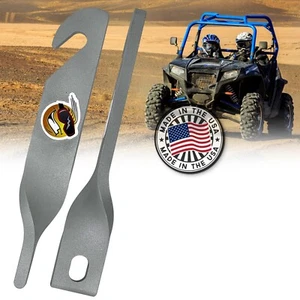 Polaris UTV Door Latches Opens Door 5" for Increased Air Circulation SILVER - Picture 1 of 7