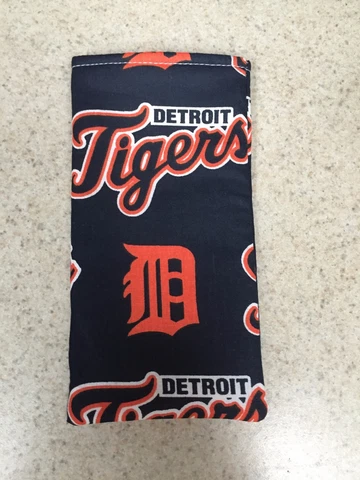 Sunglass / Eyeglass Soft Fabric Case - Detroit Tigers on Black - MLB - NEW! Cover