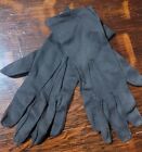 Vintage Women's 7.5 Dents Simplex 100% Cotton Gloves, Black, In Malta 1950s/60s 