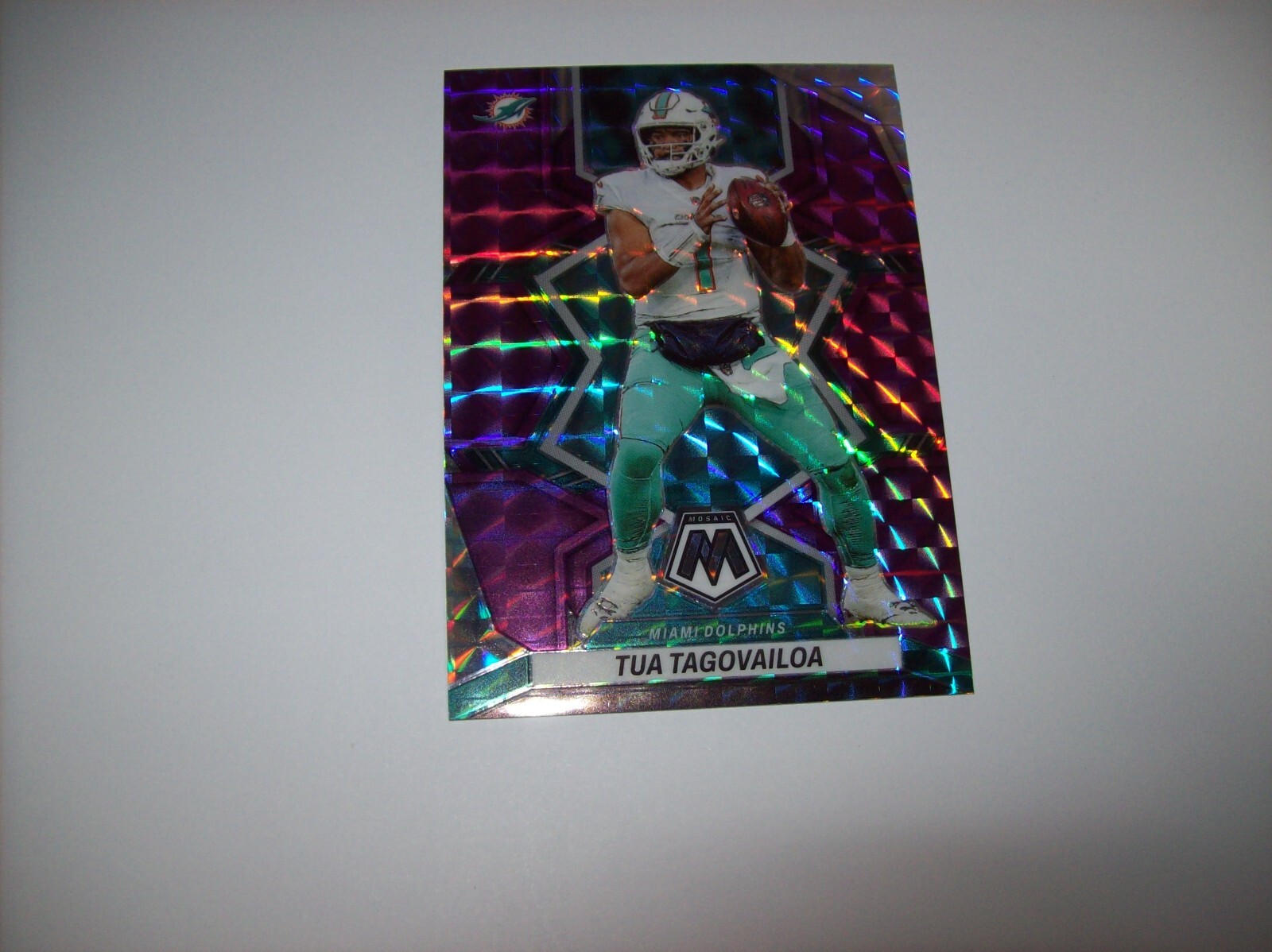 2022 Panini Mosaic Purple Mosaic SP 27/49 Tua Tagovailoa #121 NM Free Shipping