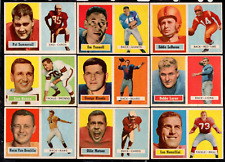 1957 Topps Football Partial Set 100 Of 154 Many Stars and Hi Numbers EX To NM