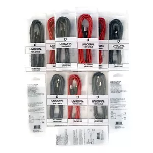 10 Micro-USB Charger Cable 3m/10ft USB Android Charging Cords Wholesale UNICORN - Picture 1 of 7