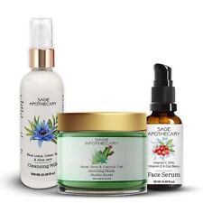 Sage Apothecary Gift Hamper Pack Cleansing Milk Face Serum & Morning Mask-Combo