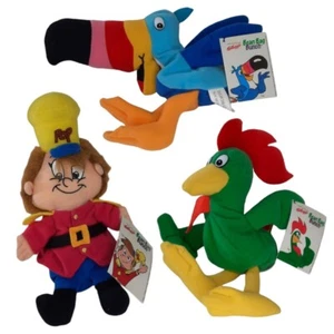 Kellogg's Cereal Mascot Plush Lot 1990s Bean Bag Toys Pop Toucan Sam Corny VTG. - Picture 1 of 7