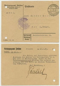 50335 - Postkarte Versorgungsamt Zwickau - 16.5.1929 nach Aue - Bild 1 von 1