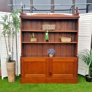 Antique Bookcase – Victorian – Large – Unusual - Lower Cupboard - Picture 1 of 12