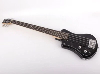 Left Hand Lefty Portable Electric Bass Guitar Mini Travel Kid Bass with Gigbag - Image 1 of 4