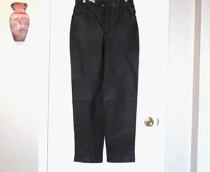 COMINT SCHWARZE LEDER GEFÜTTERTE HOSE W GR. 12 NEUWERTIG - Bild 1 von 4