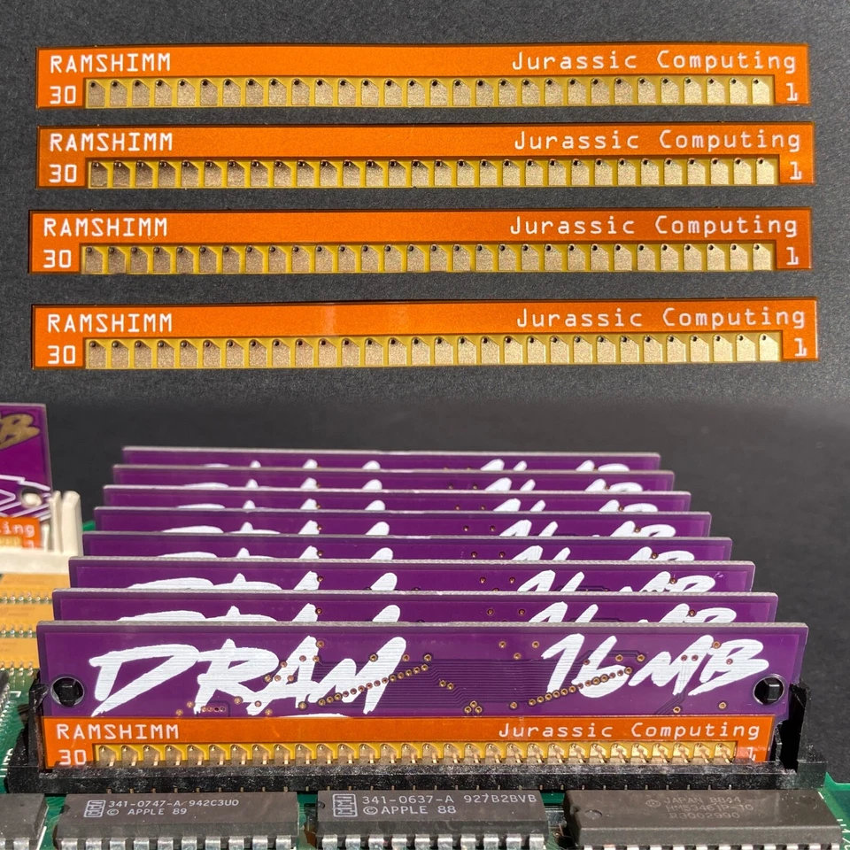4pcs RAMSHIMM interposers: fix poor contact issues in RAM SIMM sockets - Image 1 of 4