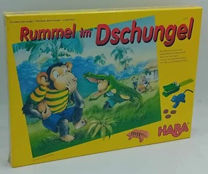HABA Rummel Im Dschungel Kokosnüsse Kokosnus Krokodil Tiger NEU selten 2003 - Picture 1 of 10