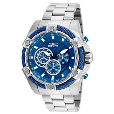 Invicta 25513 relógio casual masculino cronógrafo de quartzo 'parafuso' aço inoxidável - Imagem 1 de 4