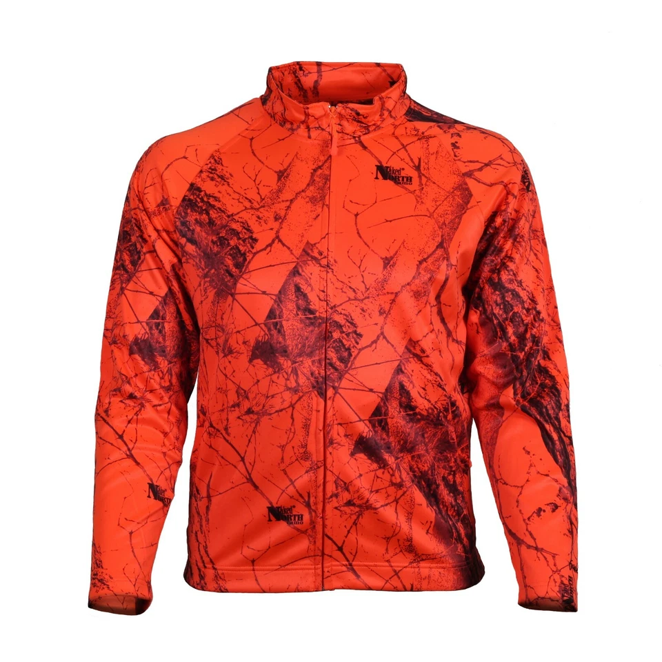 Gamehide Men's Hunting Camp Full Front Zip Fleece Jacket Blaze Orange - Image 1 of 1