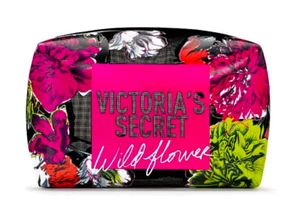 VICTORIAS SECRET COSMETIC BOMBSHELL  RUNAWAY WILD FLOWER  MAKEUP BAG  - Picture 1 of 3