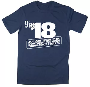 I'm 18 - Funny 18th Birthday T-shirt - Picture 1 of 6