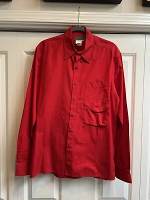 Camisa YOHJI YAMAMOTO Pour Homme tamanho 4 (vermelha) Comme Des Garçons/ - Imagem 1 de 4