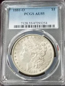1881-O Morgan Silver Dollar | PCGS AU55 | Silver $1 | New Orleans - Picture 1 of 3