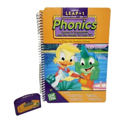 LeapFrog  Phonics A Day At Moss Lake Book & Cartridge USED - Image 1 of 4