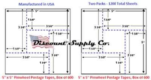 5X5 Zahnrad Porto Meterbänder Pitney Bowes Hasler Neopost 2er-Pack/Zweier-Pack 1200 - Bild 1 von 2