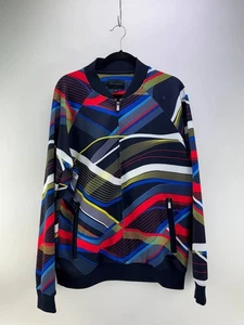 Sean John Mens Multicolor Full Zip Track Jacket Size L - Picture 1 of 6