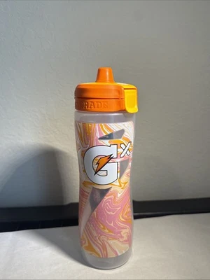 Gatorade GX 30 унций пластиковая бутылка для воды оранжевый совершенно новый сделано в США новый с Ярлыками - Изображение 1 из 4