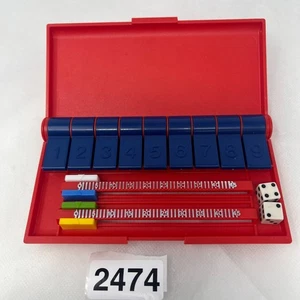 Vintage Shut the Box Game: Travel Edition - Milton Bradley COMPLETE - Picture 1 of 11